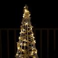 thumbnail image 1 of Twinkling 1450 LED Christmas Cone Tree with Warm White & Cold White Lights, 1 of 10
