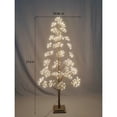 thumbnail image 1 of Hi-Line Gifts Pre-Lit Brown Artificial Cluster Twig Tree - 5' - Warm White LED Lights, 1 of 6