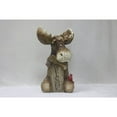 thumbnail image 1 of Hi-Line Gift Ltd 75624-B Moose with Cardinal Garden Welcome Sign, 1 of 6