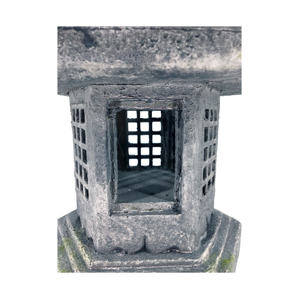 Hi-Line Gift Grey Stone Pagoda Lantern