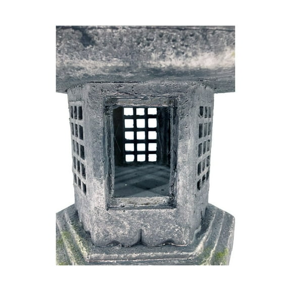 Hi-Line Gift Ltd. 40In Grey Stone Pagoda Lantern
