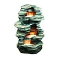 thumbnail image 1 of Hi-Line Gift Ltd. Four Level Indoor/Outdoor Rock Fountain With Halogen Light, 1 of 2