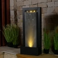 thumbnail image 1 of Zinc Metal Fountain with LED Lights - Serenity in Motion, 1 of 5