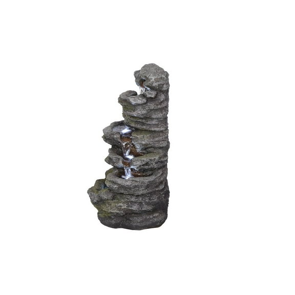 Hi-Line Gift Ltd. Multi Level Rock Fountain W/LED
