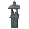 thumbnail image 1 of 34" H Pagoda Fountain Outdoor Water Feature with Warm White LED, 1 of 4