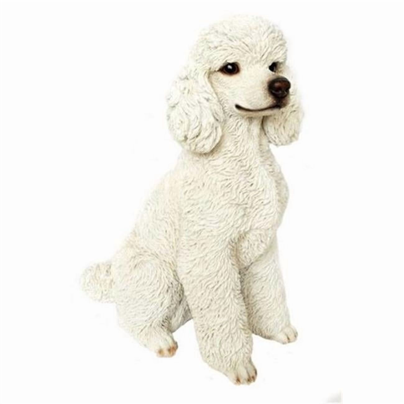 Sitting Poodle Outdoor Garden Statue - 19"