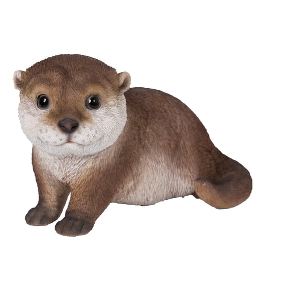 Hi-Line Gift Ltd 87991-A Otter Leaning Forward Statue