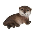 thumbnail image 1 of Hi-Line Gift Ltd 87991-B Otter Laying Back Figurine, 6.97-inch Length, 1 of 2