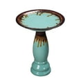 thumbnail image 1 of Hi-Line Gift Ltd. Ceramic Birdbath - Tranquil Blue Oasis, 1 of 6
