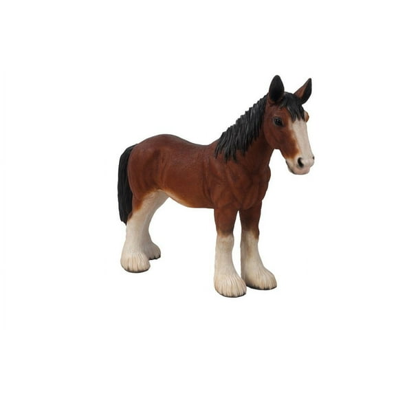 Hi-Line Gift Ltd Draught Horse Statue, Small