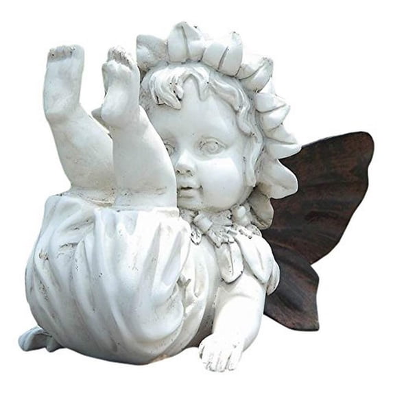 Hi-Line Gift Ltd Falling Down Baby Fairy Statue
