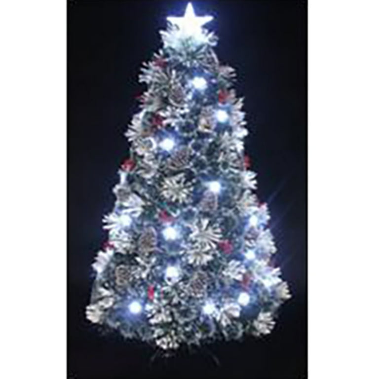 Hi Line Gift Ltd. Fiber Optic Green Christmas Tree with Cones and