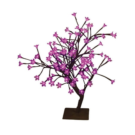 Hi-Line Gift Ltd Floral Lights LED Bonsai Tree, 208-Inch, Pink