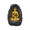 thumbnail image 1 of Hi-Line Gift Ltd. Golden Buddha Fountain Indoor W/LEDs, 1 of 5