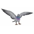 thumbnail image 1 of Hi-Line Gift Ltd. Grey Pigeon with Coloured Neck Statue, 1 of 7