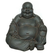 Hi-Line Gift Ltd Happy Face Buddha Sitting Statue