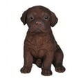 thumbnail image 1 of Hi-Line Gift Ltd Labrador Puppy Statue, Chocolate Brown, 1 of 5