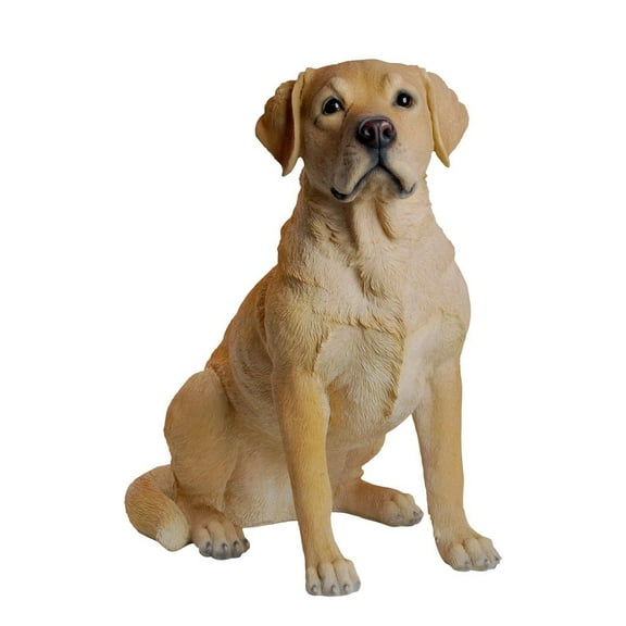 Hi-Line Gift Ltd Labrador Retreiver Sitting Statue, Yellow