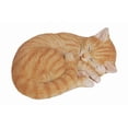 thumbnail image 1 of Hi-Line Gift Ltd. Orange Tabby Cat Sleeping Lying Down, 1 of 7