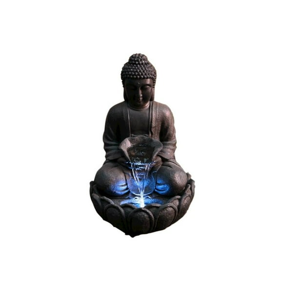 Hi-Line Gift Ltd. Meditating Buddha Fountain with LED