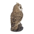thumbnail image 1 of Hi-Line Gift Ltd. Motion Activated Singing Long Eared OWLET Standing ON Stump, Brown, 1 of 6