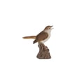 thumbnail image 1 of Hi-Line Gifts 6.25" Motion Activated Singing Nightingale Standing on Stump Outdoor Garden Statue, 1 of 8
