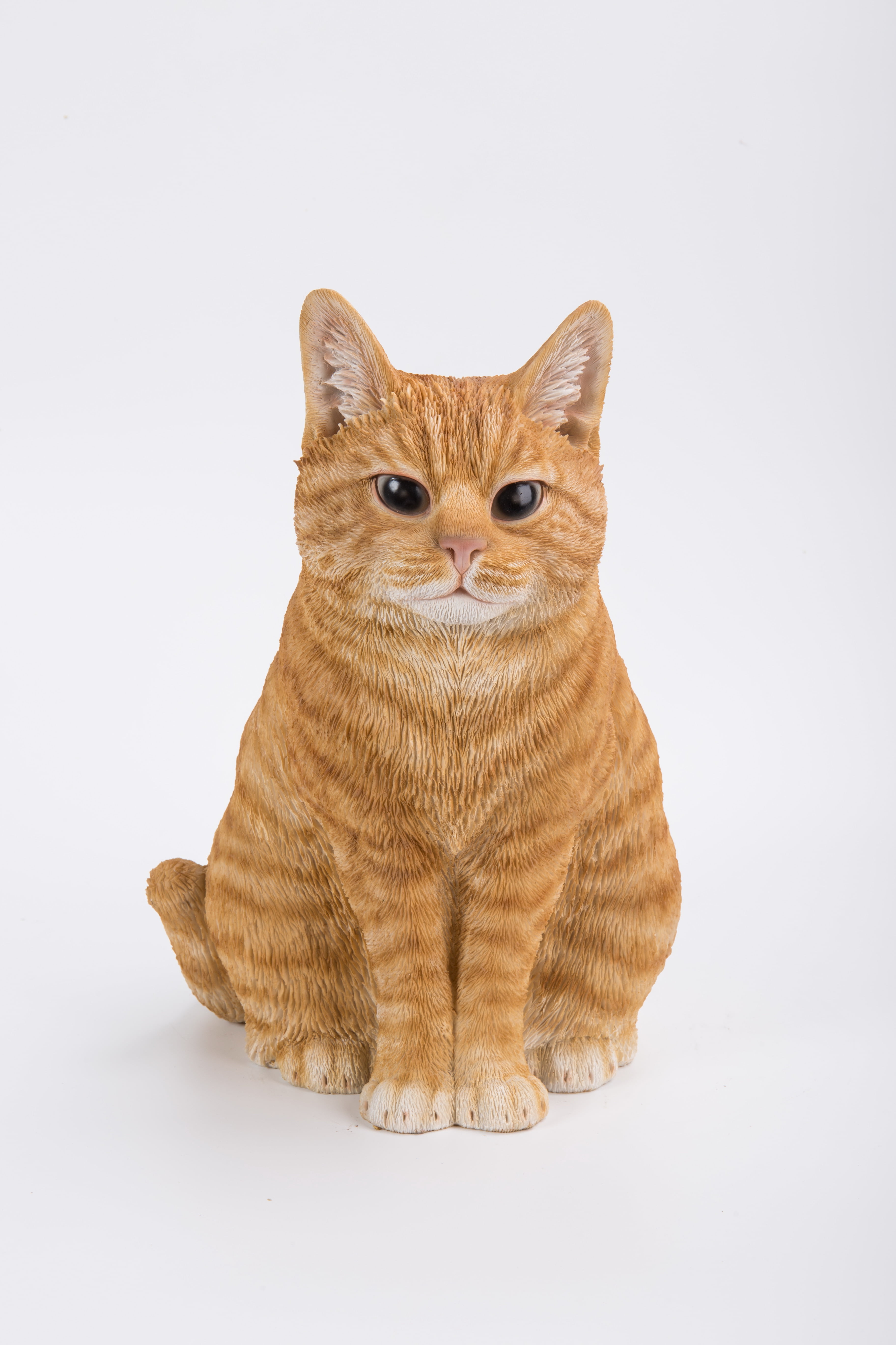 Hi-Line Gift Ltd. Orange Tabby Cat Sitting 