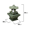 thumbnail image 1 of Hi-Line Gift Ltd. Pagoda Lantern Fountain With Light, 1 of 3