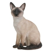 Hi-Line Gift Ltd Sitting Siamese Cat Statue