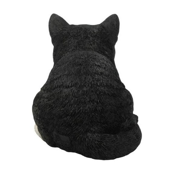 Hi-Line Gift 87729-A Cat Sleeping Statue, Black & White