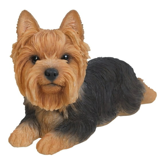 Hi-Line Gift Ltd Yorkshire Terrier Dog Lying Down Statue