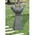 thumbnail image 1 of Hi-Line Gift Outdoor Lighted Bird Bath Fountain, 1 of 5