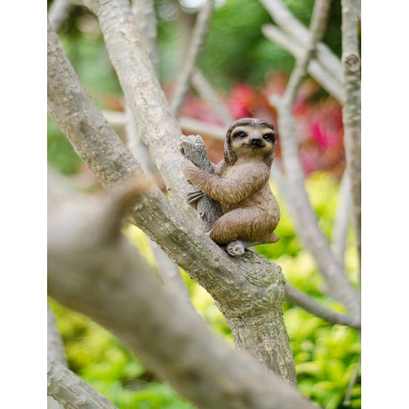 Hi-Line Gift PET Sloth 6.50 inches Sloth Garden Statue, Intricate details