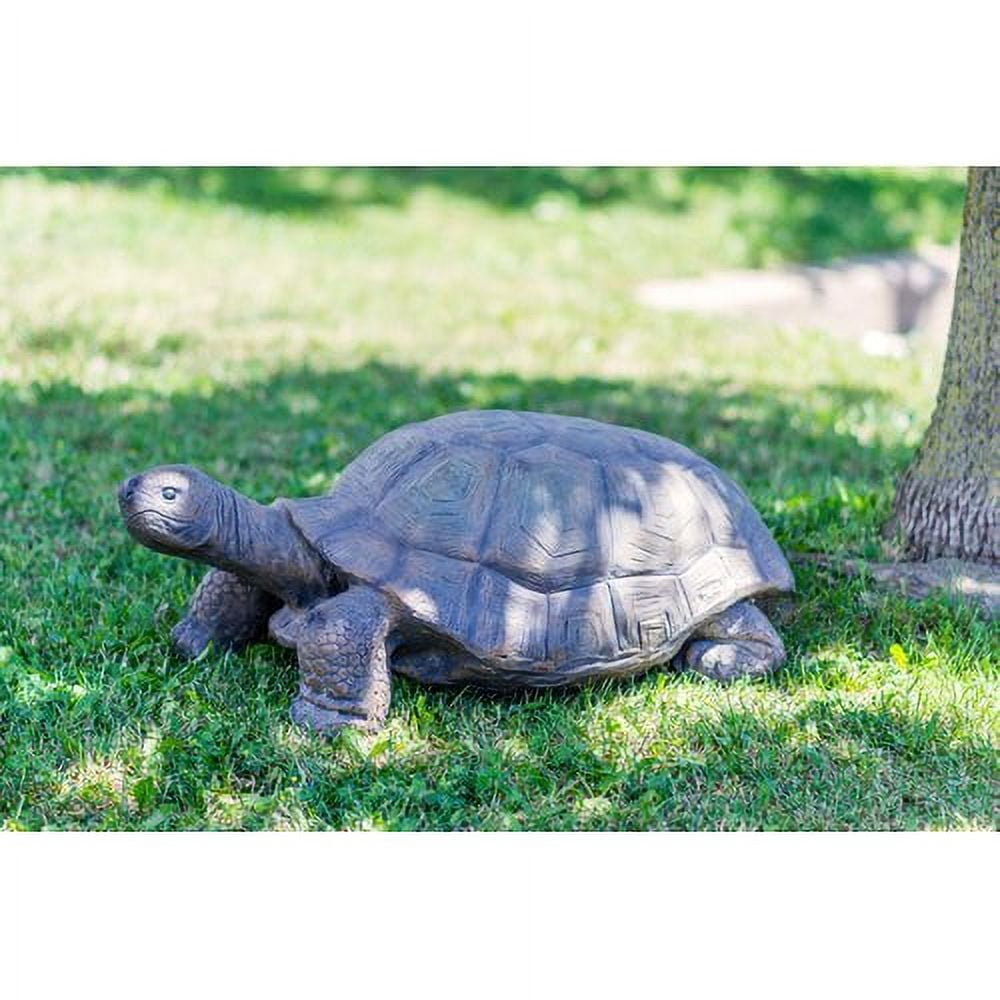 Large Brown Resin Turtle Garden Sculpture