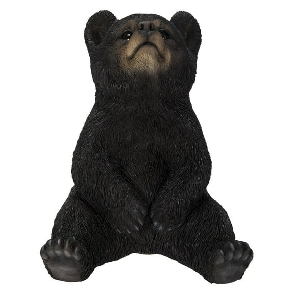 Hi-Line Gift Sitting Black Bear Cub with Head Up