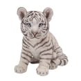 thumbnail image 1 of SITTING WHITE TIGER CUB STATUE, 1 of 6