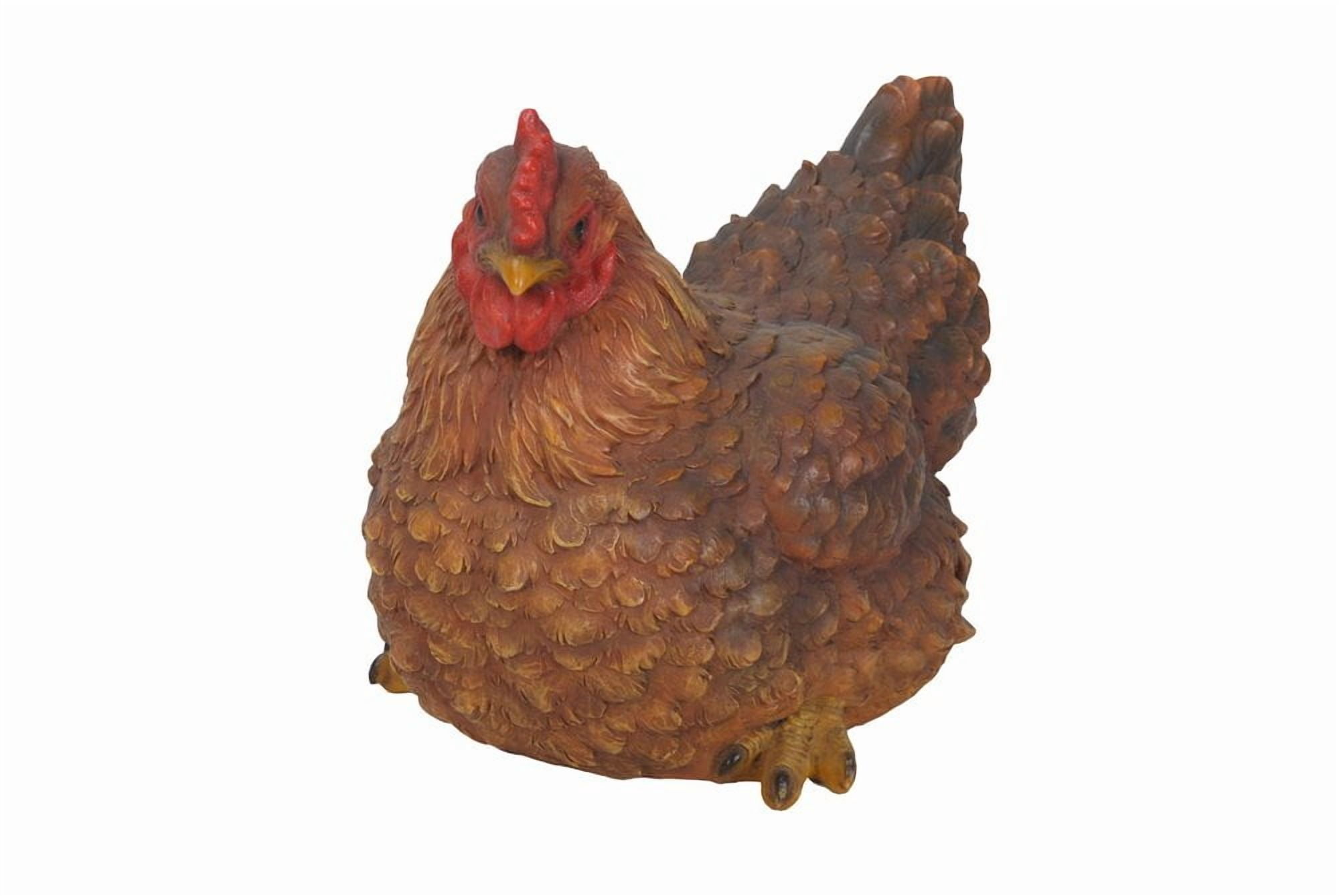 Hi-Line Gift Squatting Hen Garden Statue