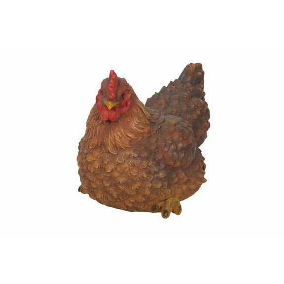 Hi-Line Gift Squatting Hen Garden Statue