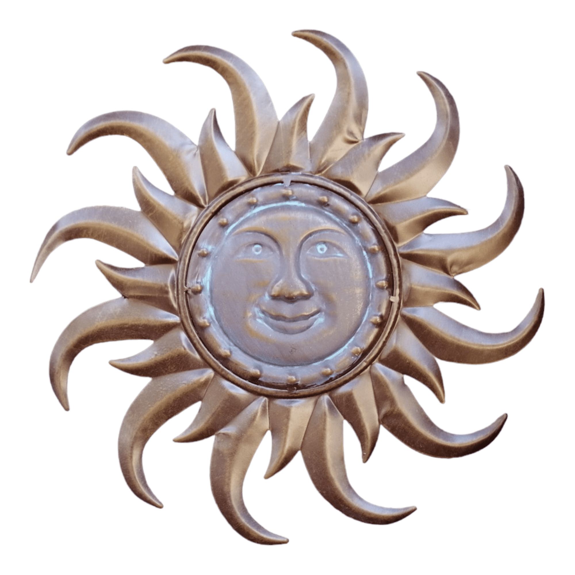 HiLine Gifts 15.75" Sun Face Outdoor Wall Art Decorative