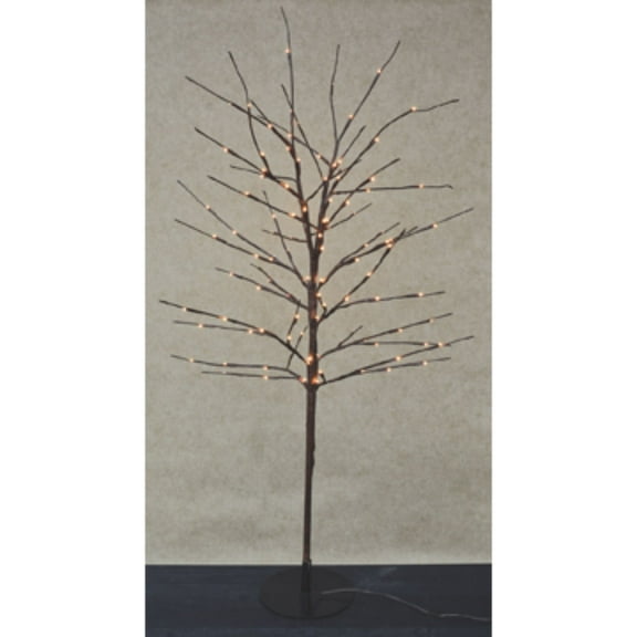 Hi-Line Gifts 40" Brown and Orange Tree with 112 Rice Lights