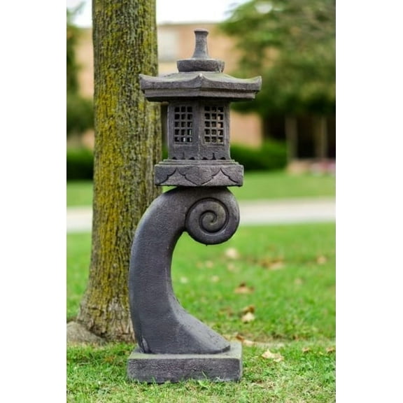 Hi-Line Gifts 40" Curved Pagoda Lantern with Magnetic Door