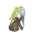 thumbnail image 1 of Battery Operated Couple Budgerigar Outdoor Garden Statue - 7", 1 of 6