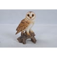 thumbnail image 1 of 7.25" Barn Owl on Stump Outdoor Garden Statue, 1 of 6