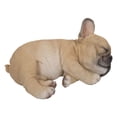 thumbnail image 1 of 7" Sleeping French Bulldog Puppy Outdoor Garden Statue, 1 of 5