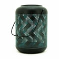 thumbnail image 1 of 9" LED Lighted Solar Wave Metal Lantern, 1 of 2