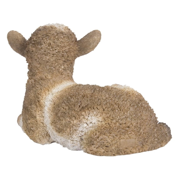 Hi-Line Gift Ltd. Small Brown & White Baby Lamb Lying Down
