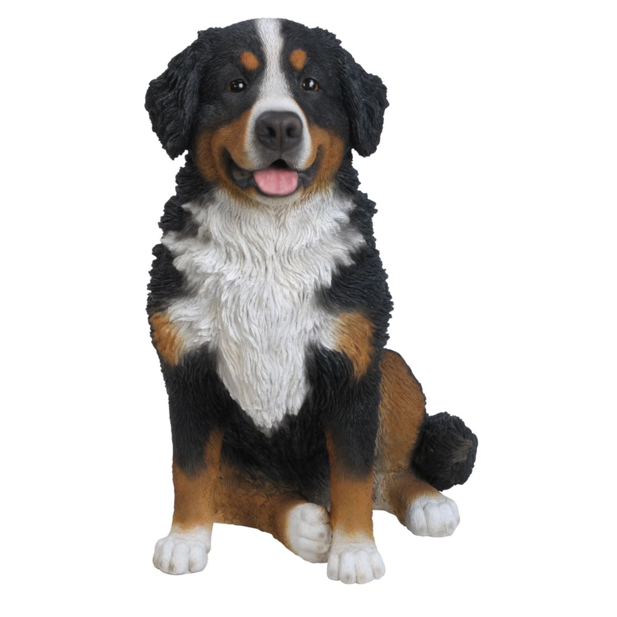Life-like Bernese Mountain Dog Polyresin Garden Statue