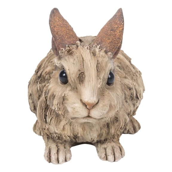 Driftwood Rabbit Outdoor Garden Statue - 8.75"