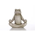 thumbnail image 1 of Frog In Lotus Position Outdoor Garden Statue - 12.25" - Gray, 1 of 4