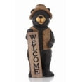 thumbnail image 1 of Hi-Line Gifts Standing Bear with Welcome Sign Outdoor Garden Statue - 30", 1 of 6
